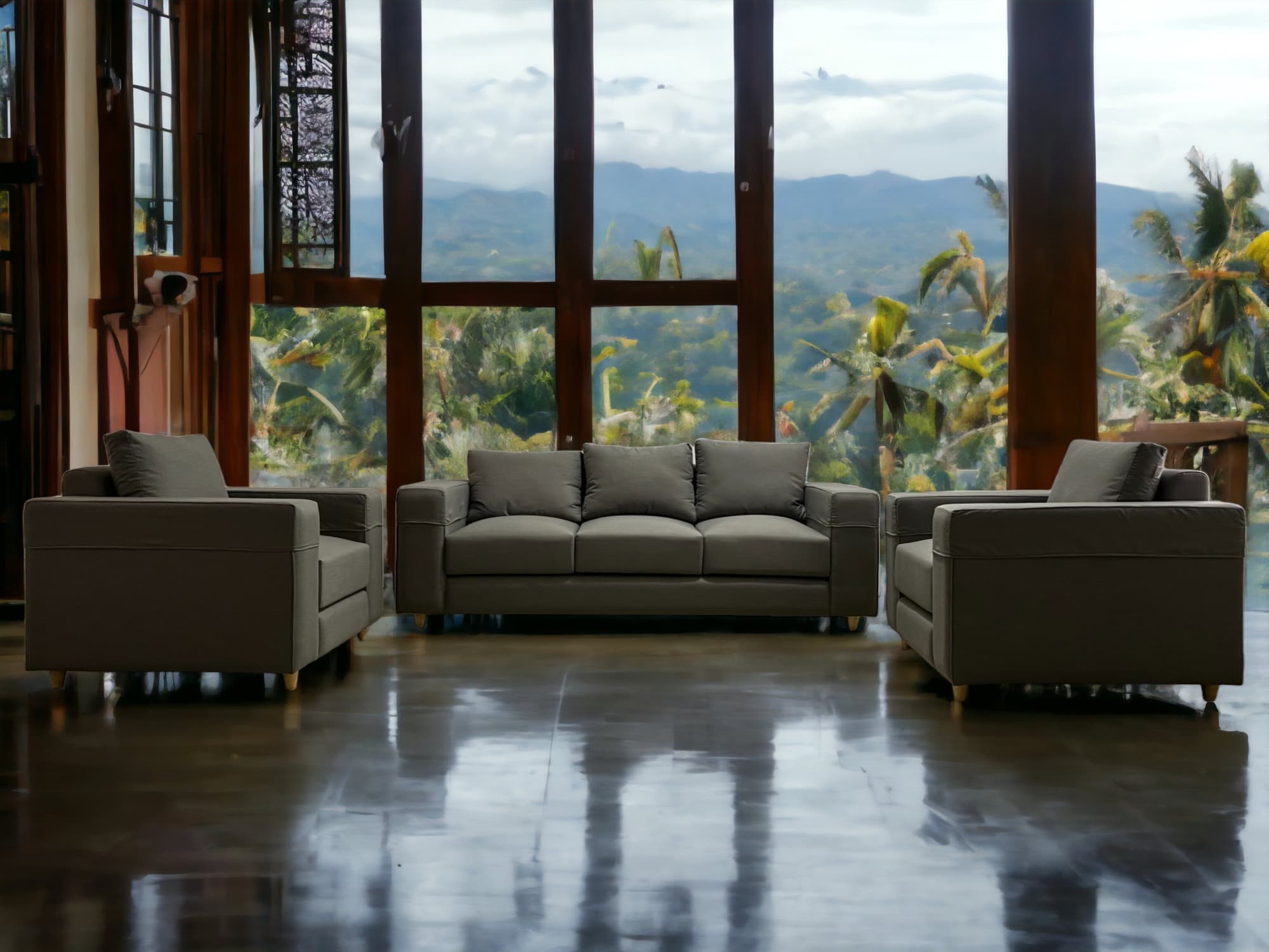 Feather comfort premium sofa set in Bhutan
